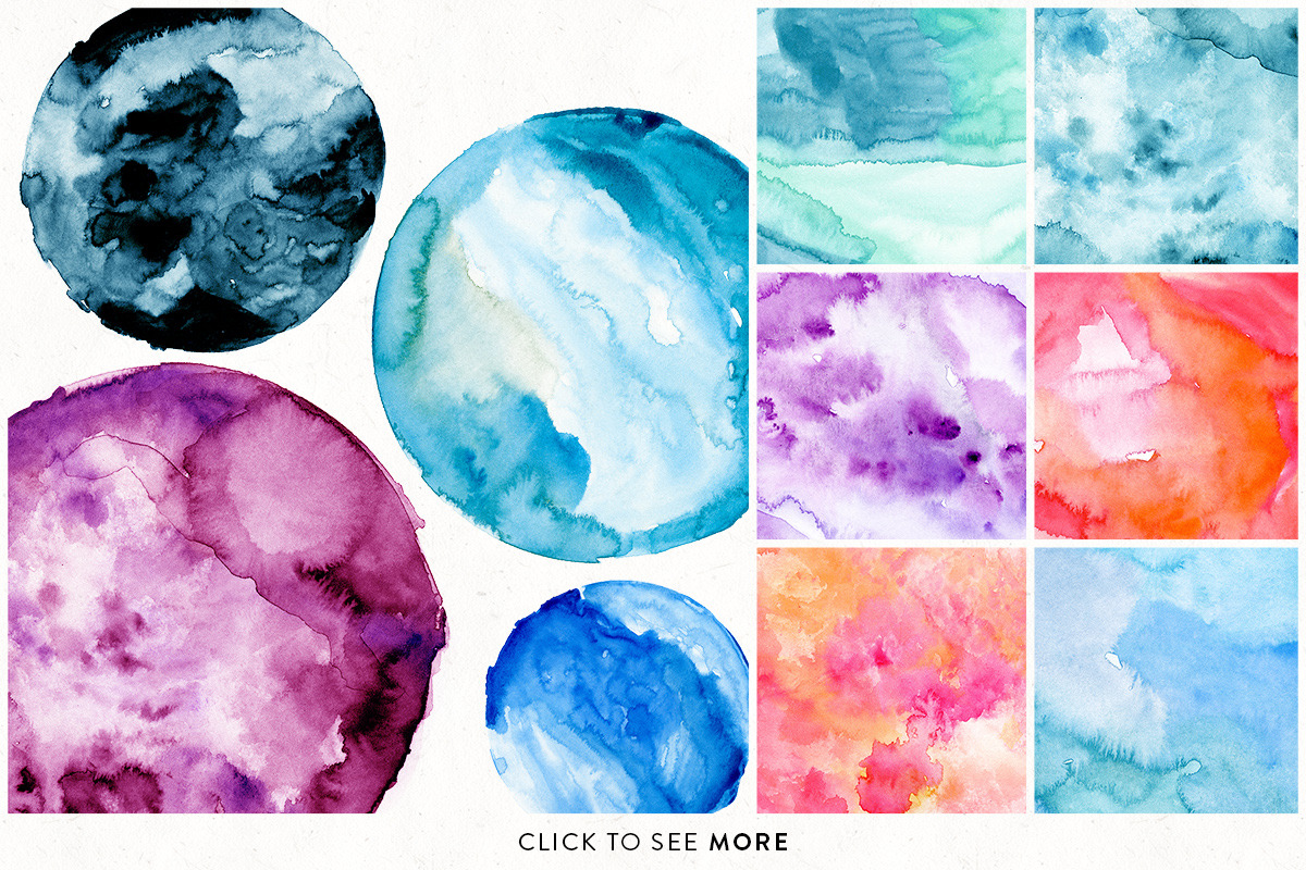 85 Watercolor Textures + Extras!, a Texture Graphic by Abbie May (Photo 4 of 7)