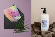 Gradients & Leaves Backgrounds Set, a Texture Illustration by Briddy (Thumbnail 5 of 9)