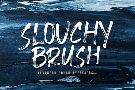 Slouchy Brush Fonts, a Script Font by 50Fox