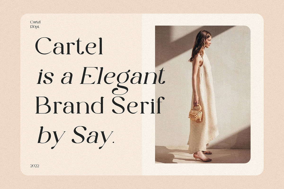 The Cartel - Elegant Serif Font, a Serif Font by Say Studio (Photo 2 of 19)