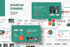 Startup Genesis - Keynote Template, a Presentation Template by QR Design Studio