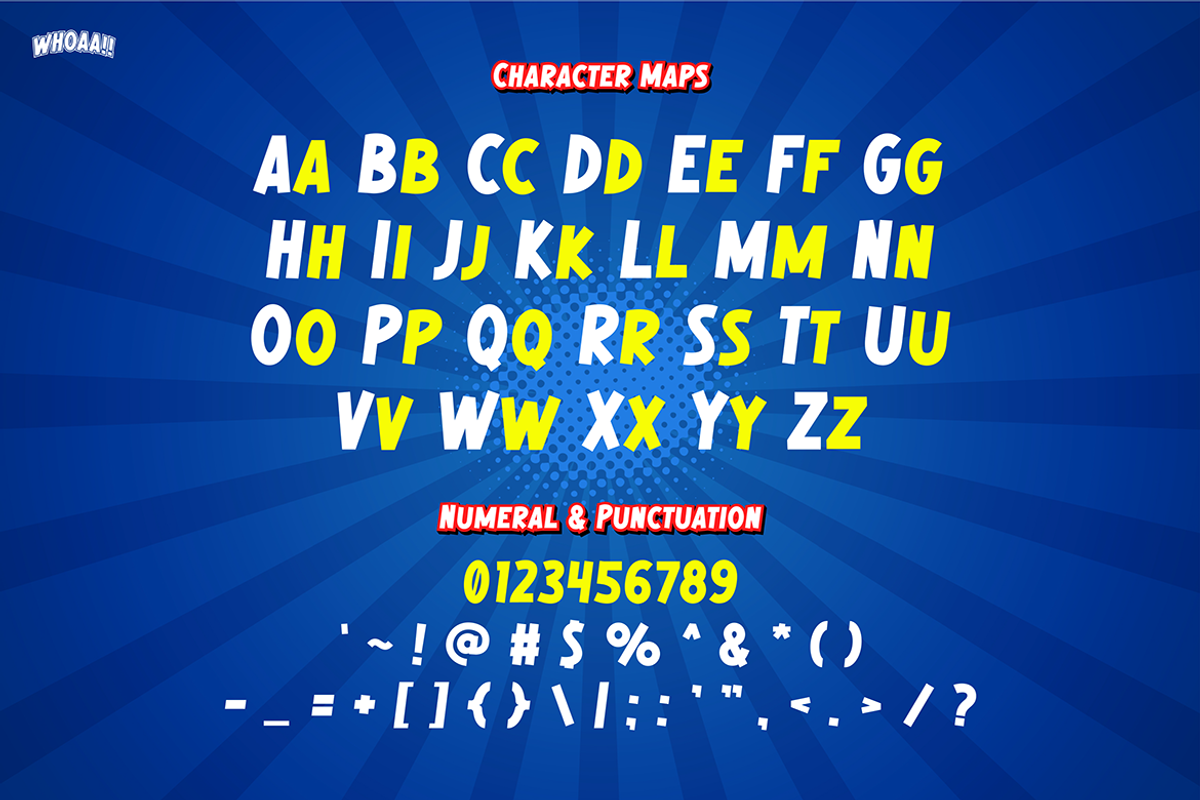 WHOAA, a Sans Serif Font by TokoPress (Photo 2 of 10)