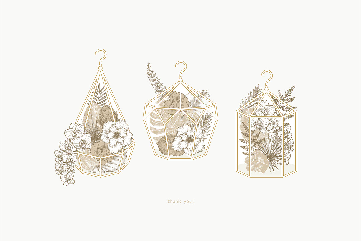 Tropical florals collection, an Illustration by adehoidar (Photo 9 of 10)