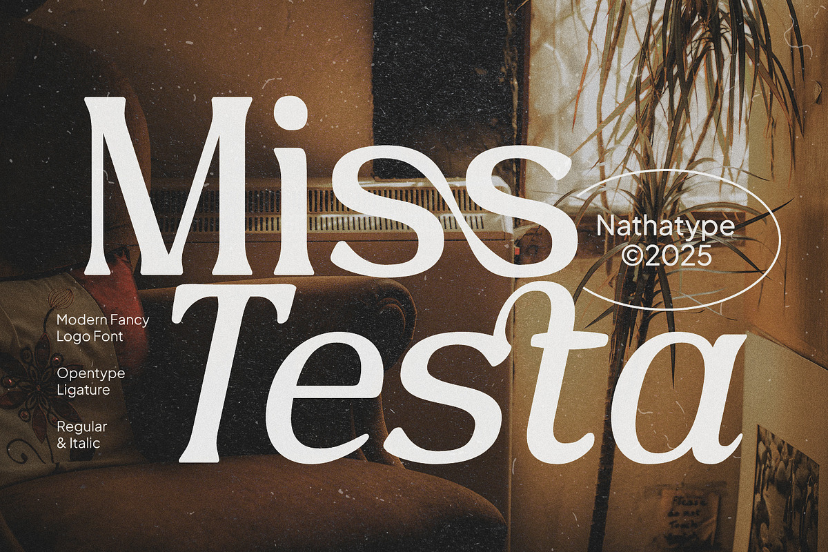 Miss Testa, a Sans Serif Font by Nathatype (Photo 1 of 11)