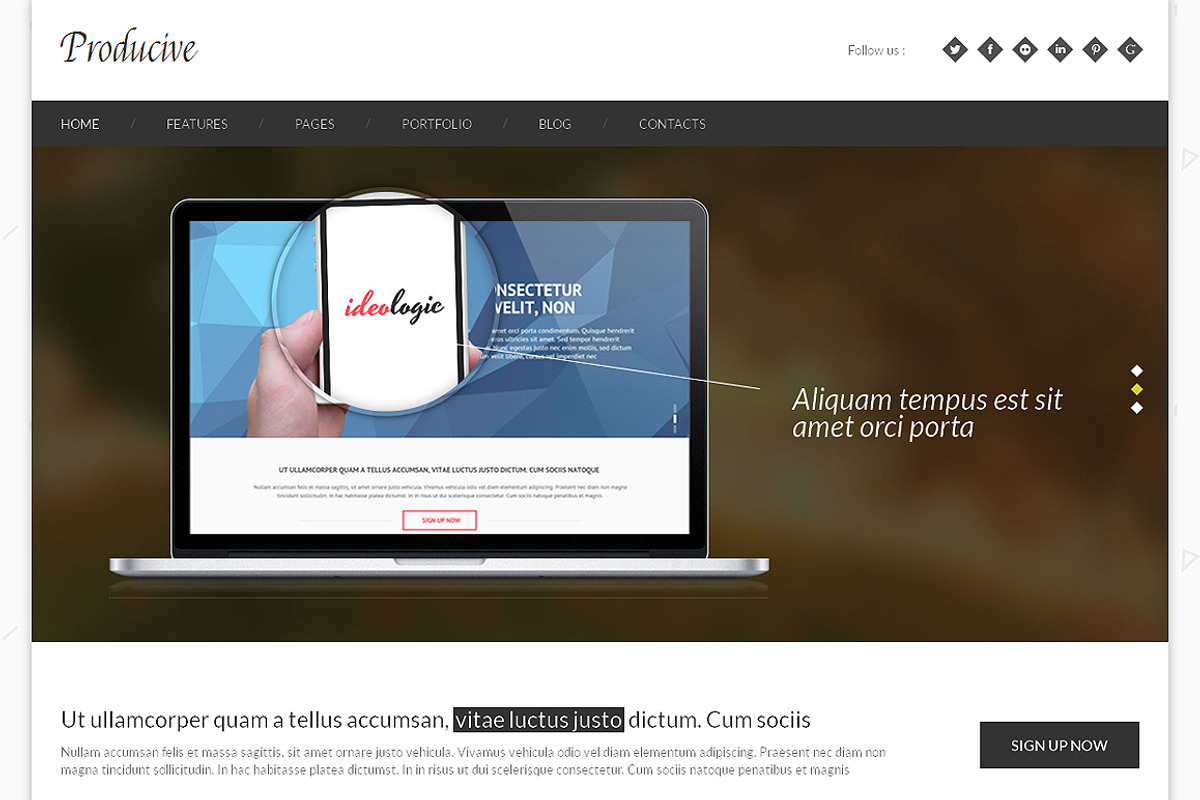 Productive  Bootstrap  Theme, a Bootstrap Template by IceTemplates (Photo 2 of 4)