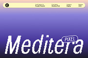 Meditera Pixel, a Sans Serif Font by Craft Supply Co. (Thumbnail 1 of 8)