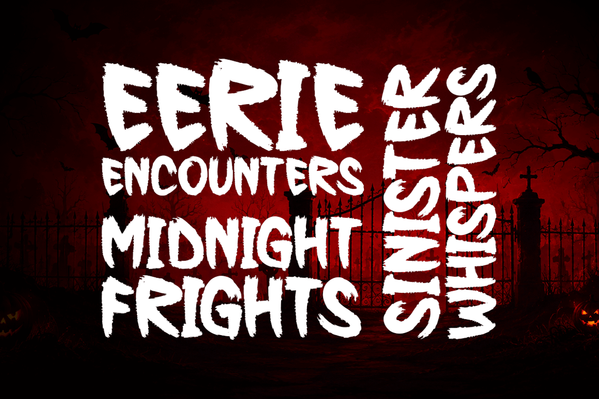 Deadly October Typeface, a Handwritten Font by Seemly Fonts (Photo 4 of 7)