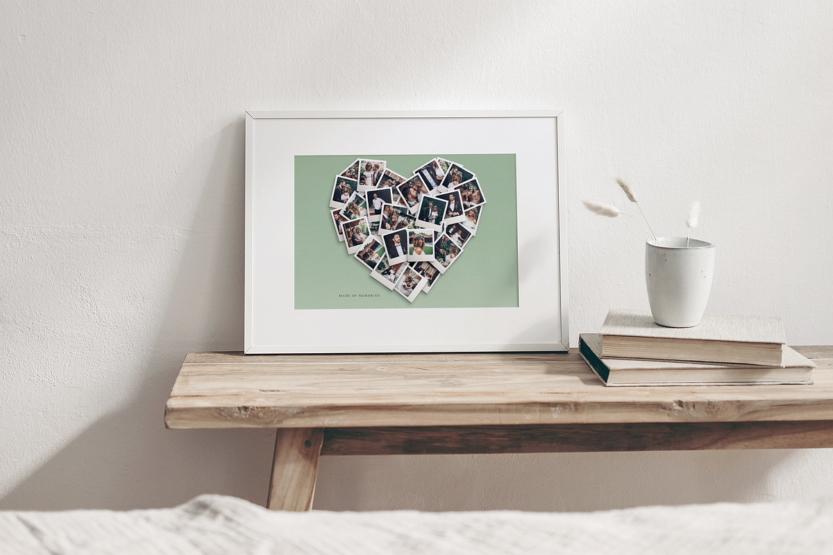 Love Heart Photo Collage Template, a Social Media Template by DesignerCandies (Photo 4 of 5)