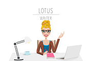 Writer / Blogger Portrait Creator, a Person Illustration by Lauren Lesley Studio (Thumbnail 15 of 33)