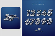 Sets of silver anniversary logo, a Card Template by OtpirusGraphic (Thumbnail 5 of 5)