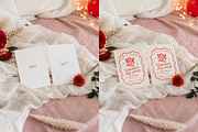 Valentine 2 Cards Mockup Floral, a Product Mockup by TatiMockup (Thumbnail 2 of 3)