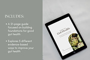 Gut Ebook Canva Template, a Presentation Template by Naturopath Hub (Thumbnail 2 of 9)