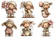 Whimsical Easter Sheep Clipart, an Illustration by Daily.Designs (Thumbnail 6 of 8)