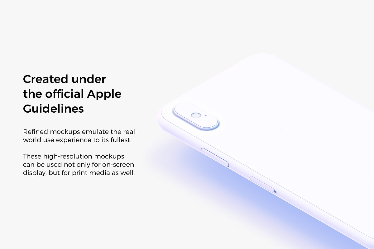 The isometric iPhone X Clay mockups, an iPhone Mockup by 360 Mockups (Photo 3 of 8)