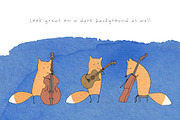 Cute Vector&Watercolor graphics, an Animal Illustration by Eva Katerina (Thumbnail 12 of 21)