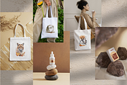 Autumn Fall Watercolor Clip+Wall Art, an Object Graphic by Design By Hira (Thumbnail 6 of 17)