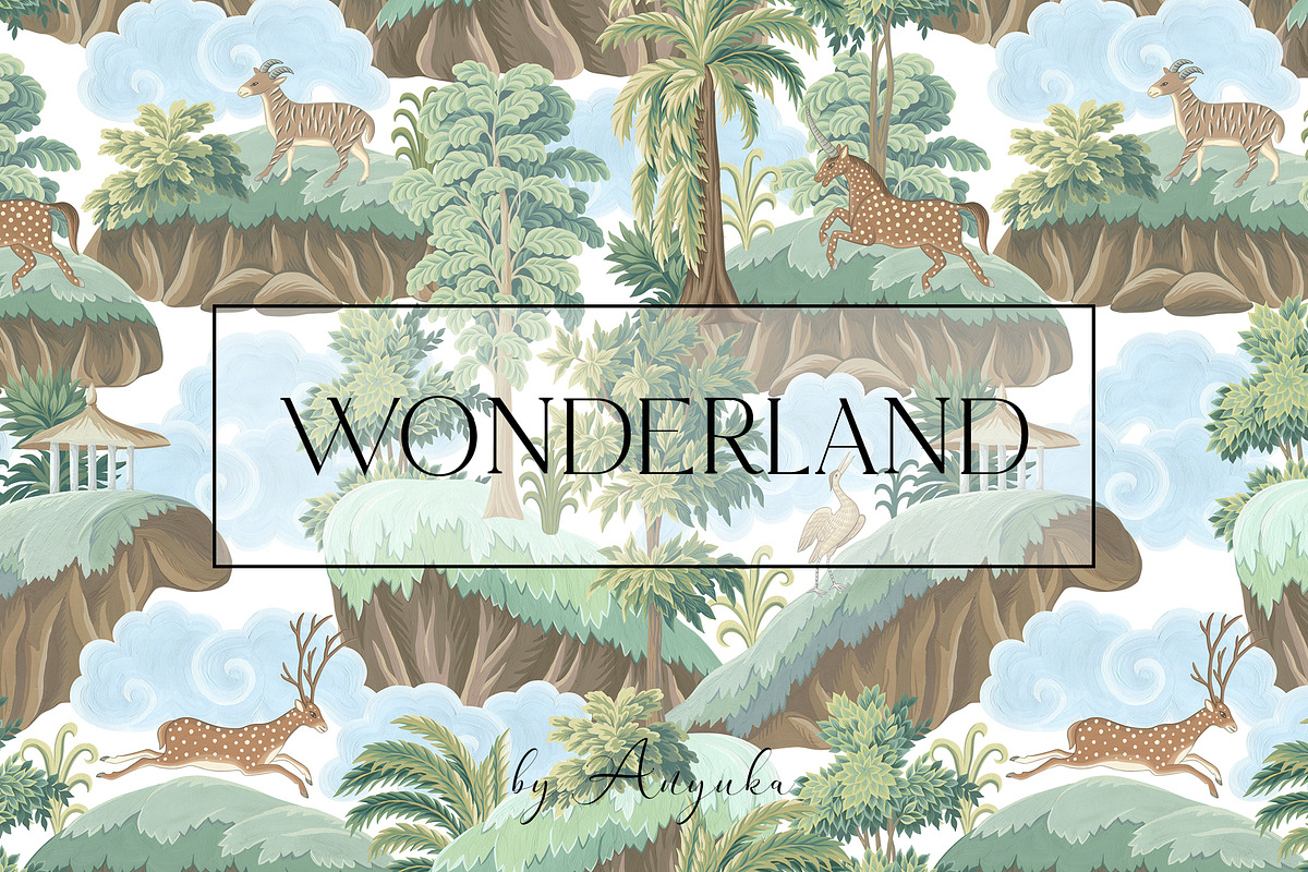 Wonderland, a Pattern Graphic by Anyuka (Photo 1 of 13)