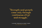 Trige Luxury Premium Serif, a Serif Font by Artiveko (Thumbnail 5 of 9)