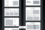Unique Website Sections Kit in Figma, a Wireframe Template by nwdigitalstore (Thumbnail 7 of 14)