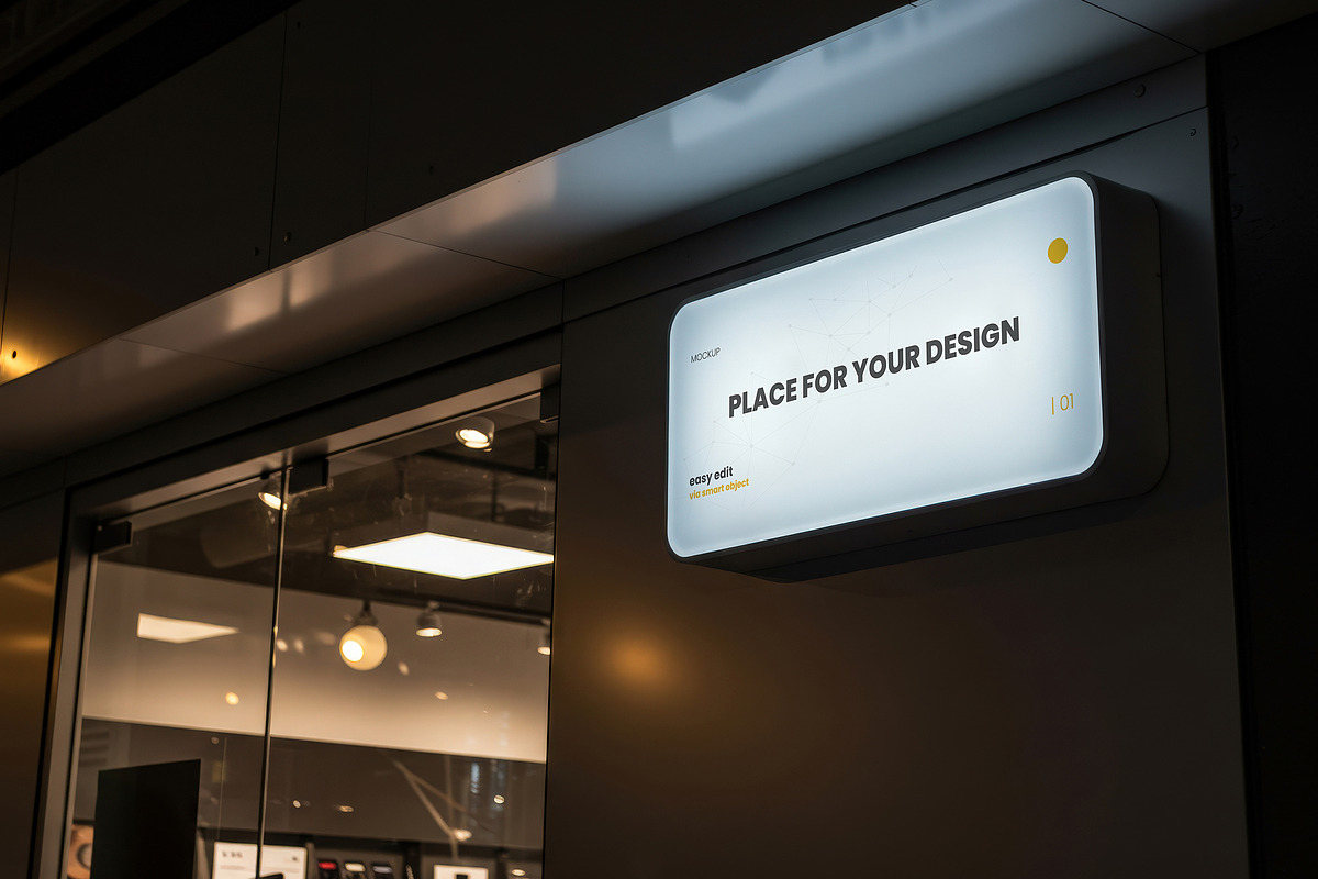 Shopping Store Sign Mockups, a Product Mockup by Luuqas Design (Photo 3 of 4)