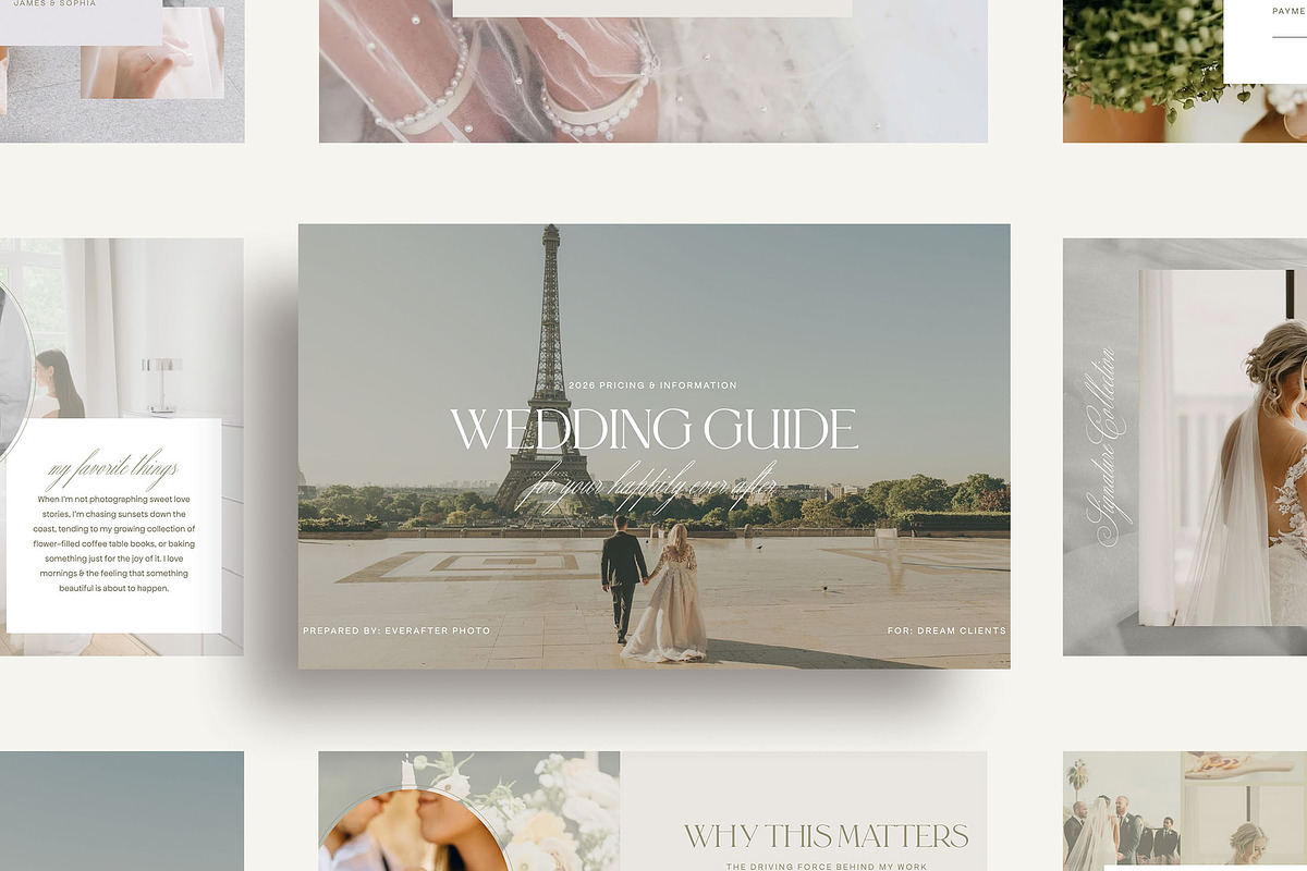 Photographer Pricing Guide Canva, a Marketing Template by Lennox Creative Co. (Photo 1 of 2)