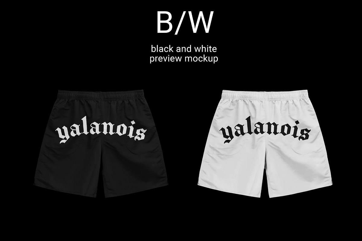 shorts pants mockup, a Bottom Mockup by yalanois (Photo 2 of 6)