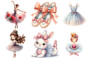 Cute Ballet Clipart, an Illustration by Pixels.Craft (Thumbnail 2 of 10)