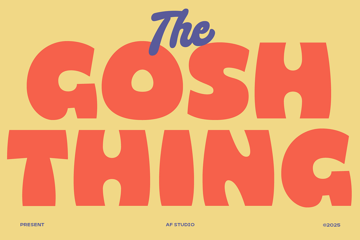 Gosh Thing, a Font by Adam Fathony (Photo 1 of 16)