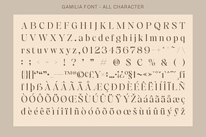 Gamilia - Stylish Serif