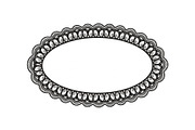 Vintage Lace Oval Frame Bundle, an Illustration by yasushie (Thumbnail 3 of 30)