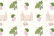 10 Grapevine seamless patterns, a Pattern Graphic by YvY (Thumbnail 9 of 12)