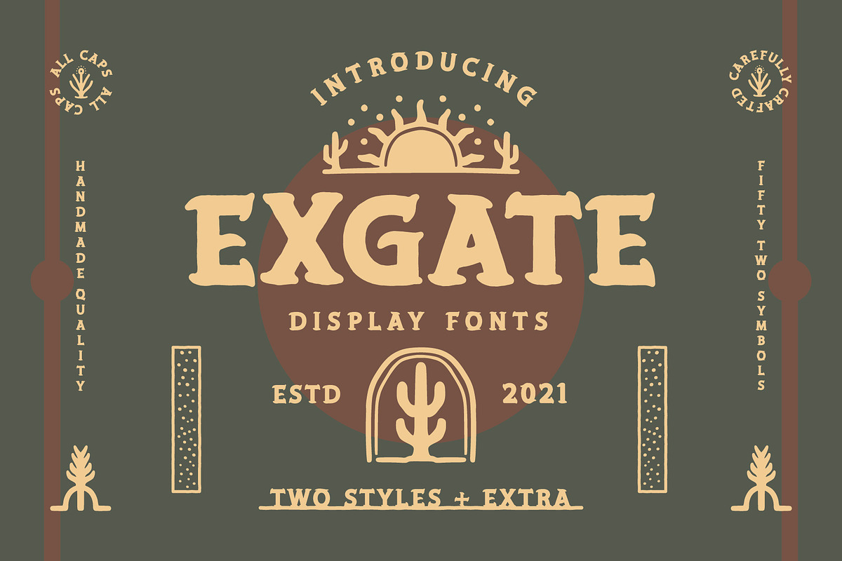 EXGATE + Extra, a Serif Font by Blazing Sun Creative (Photo 1 of 5)