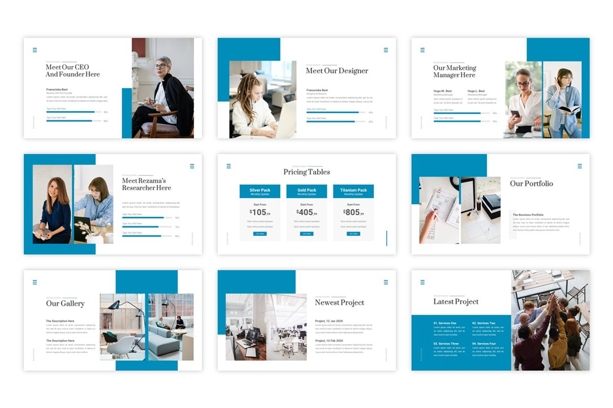Rezama Business Presentation, a Presentation Template by PuriCreative (Photo 3 of 5)