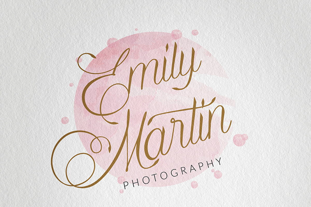 Beautiful Watercolor Logo, a Branding & Logo Template by DesignLux (Photo 2 of 3)