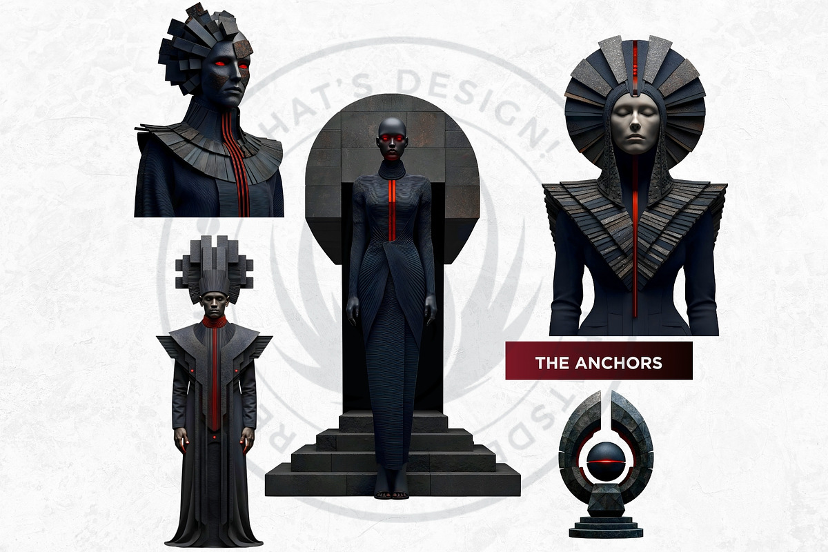 The Red Silence Cliparts, a Decorative Illustration by ThatsDesignArt (Photo 11 of 17)
