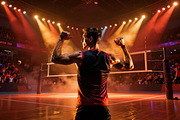 Volleyball Spotlight Backdrops, a Background Graphic by 3Motional (Thumbnail 7 of 15)