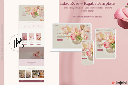 Kajabi Website Template, a Landing Page Template by Pastel Pixels Studio