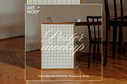 Large golden frame interior mockup, a Merchandise Mockup by MCKP*ME (Thumbnail 3 of 3)