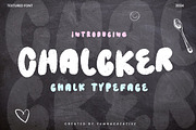 Chalcker - Chalk Brush Font, a Handwritten Font by Dhabee (Thumbnail 1 of 10)