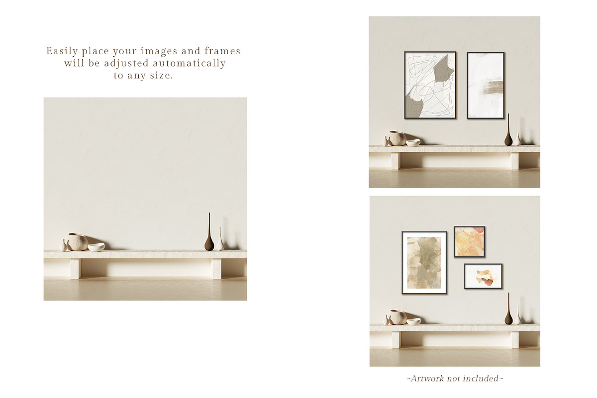 The Artisan Frame Mockup Kit, a Print Template by LINII (Photo 2 of 8)