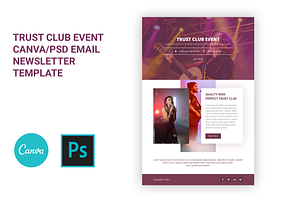 TrustClub Canva/PSD Event Newsletter