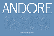Andore - Elegant Modern Serif Font, a Serif Font by Pekotype (Thumbnail 1 of 15)