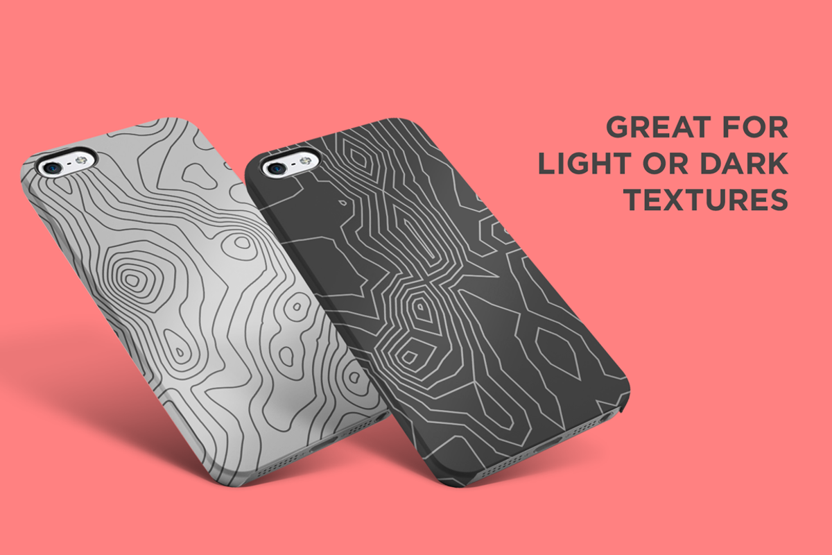 30 Vector Topographic Maps, a Texture Graphic by Projectile (Photo 5 of 10)