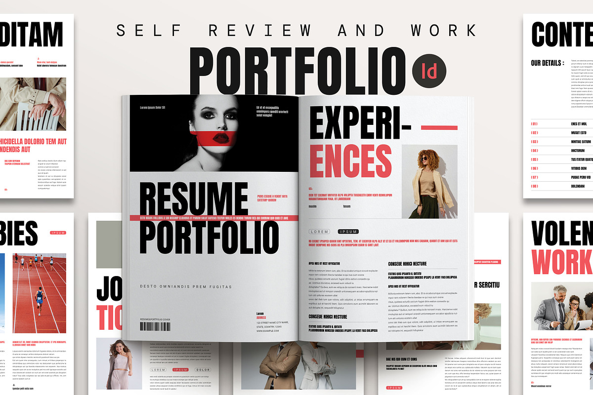 Resume Portfolio Brochure Template, a Magazine Template by PrintIdea (Photo 1 of 5)
