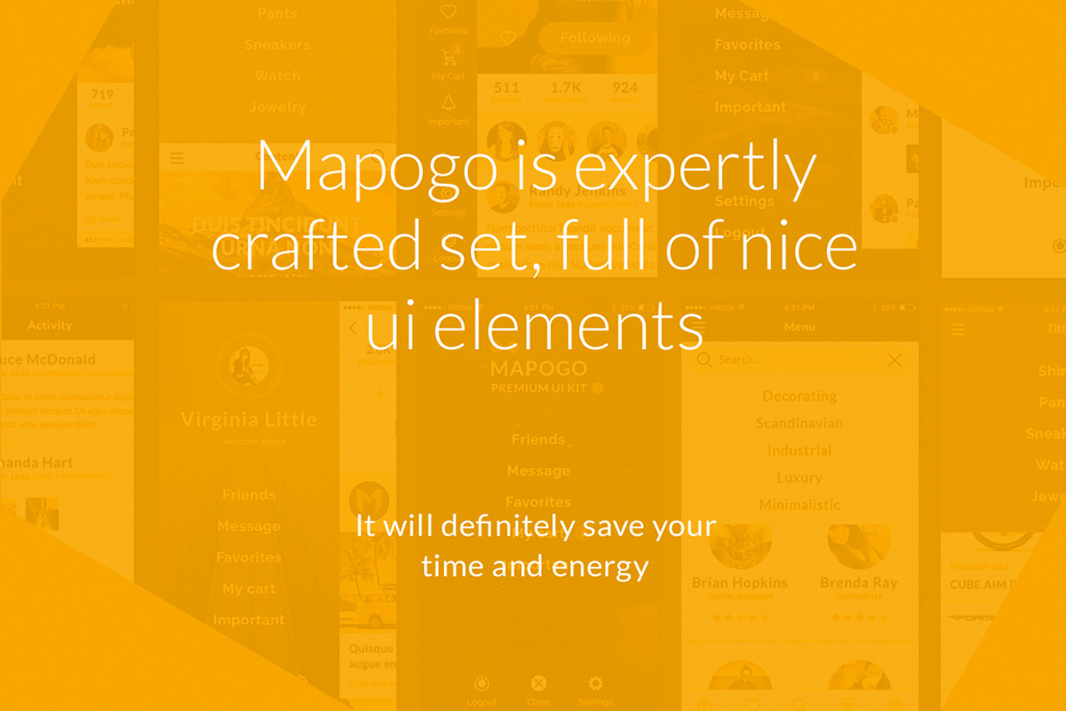 Mapogo UI Kit, an UI Kit Template by Just UI (Photo 3 of 8)