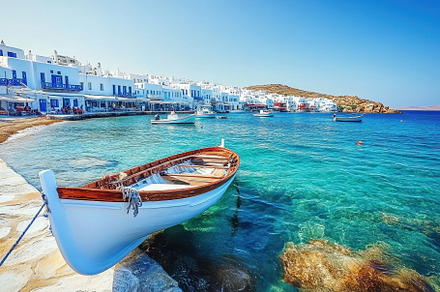 Breathtaking Aegean sea at Mykonos i, a Photo by Iftikhar Alam