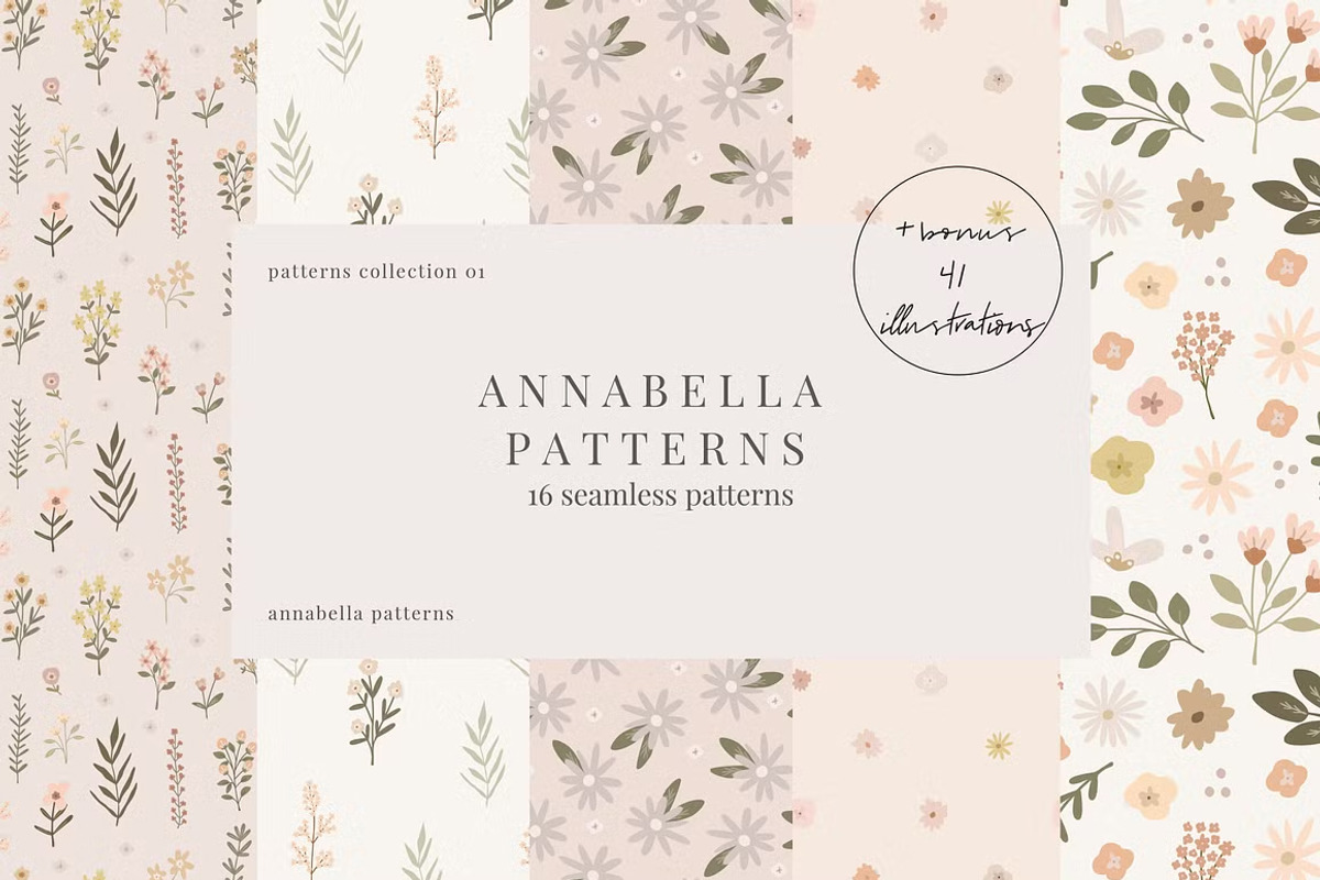 4 in 1 Pattern Bundle - 64 Patterns, a Pattern Graphic by Emilie Cliche (Photo 2 of 34)