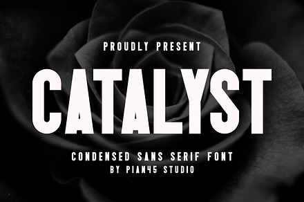 Catalyst - Condensed Sans Serif, a Sans Serif Font by Pian45 Studio