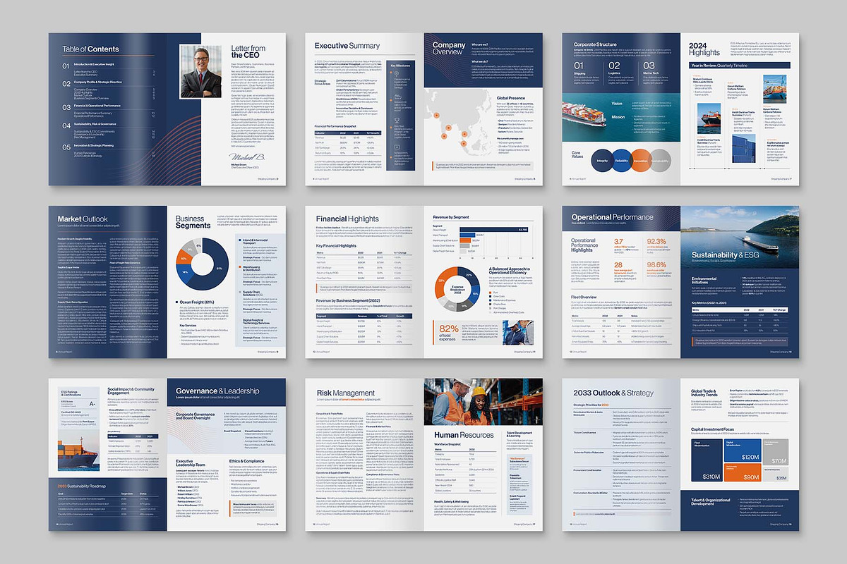 Annual Report Template, a Brochure Template by BrandPacks (Photo 4 of 6)