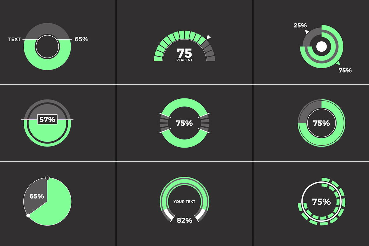 Circle Infographic (.Mogrt), a Templates & Theme by MinnaPicture (Photo 2 of 2)